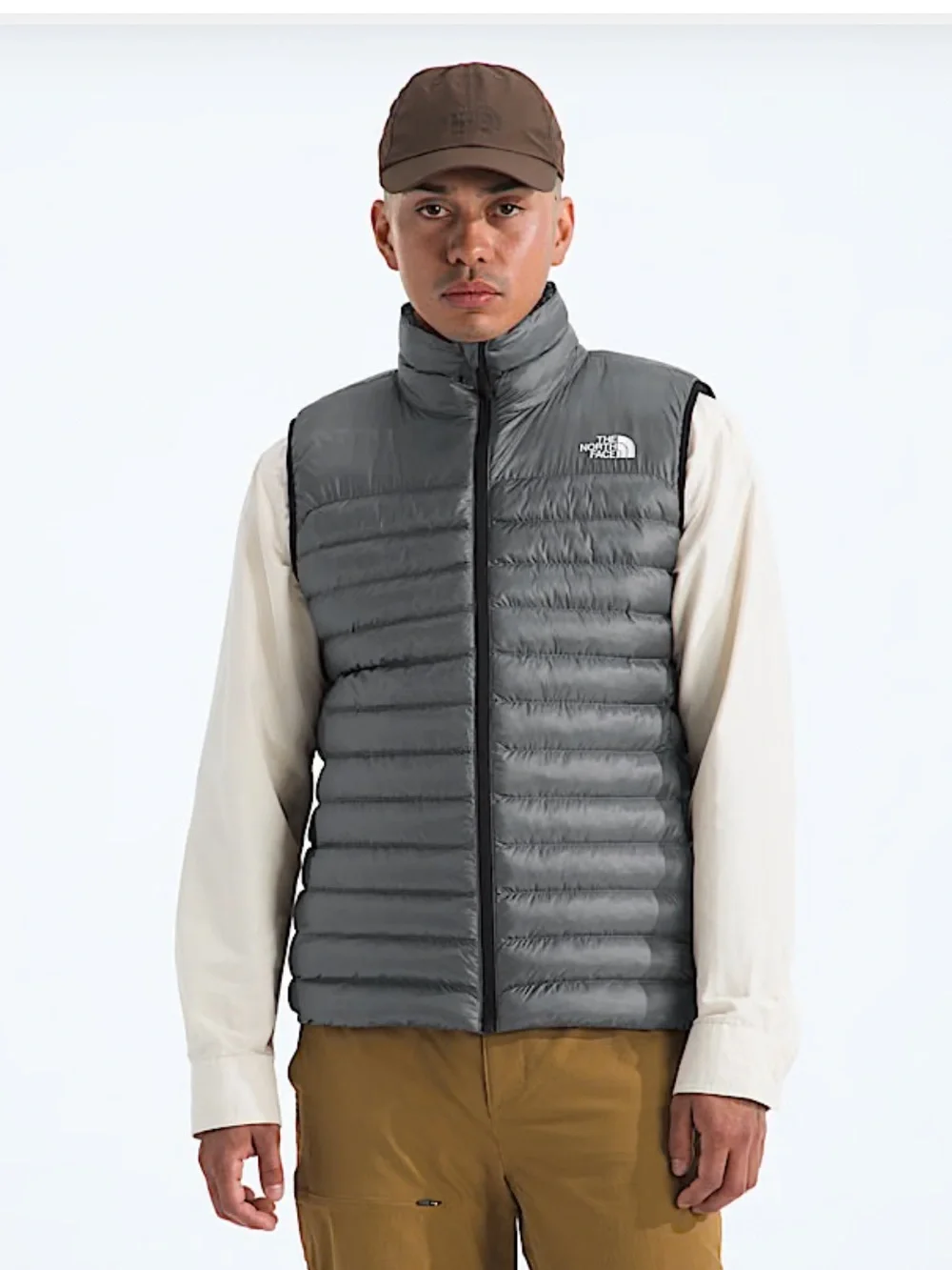 The North Face Men’s XL Terra Peak Vest Puffer NWT Insulated Grey Warm Pockets
